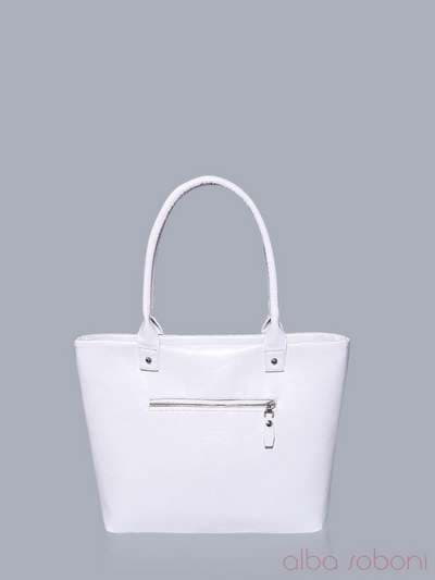 Літня сумка з вышивкою, модель 150741 білий. Зображення товару, вид ззаду.