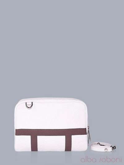 Літня сумка, модель 150820 білий. Зображення товару, вид ззаду.