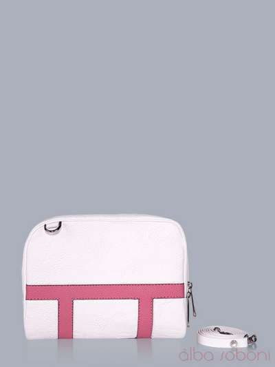 Брендова сумка, модель 150821 білий. Зображення товару, вид ззаду.