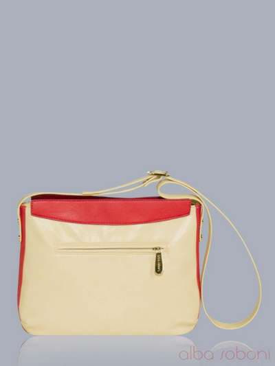 Літня сумка з вышивкою, модель 150840 бежевий. Зображення товару, вид ззаду.