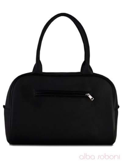 Шкільна сумка з вышивкою, модель 120771 чорний. Зображення товару, вид ззаду.