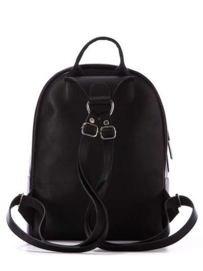 Стильний рюкзак з вышивкою, модель 172415 чорний. Зображення товару, вид ззаду.