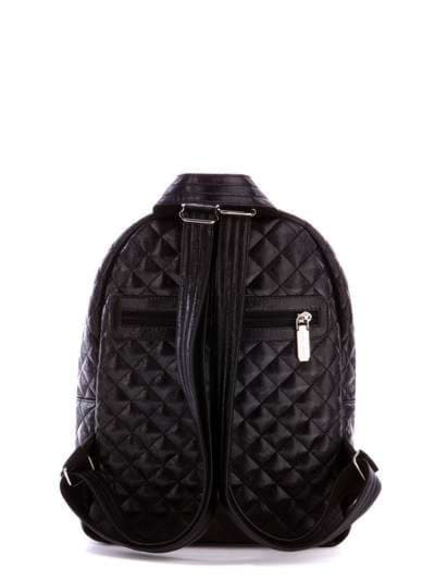 Модний рюкзак з вышивкою, модель 172651 чорний. Зображення товару, вид ззаду.