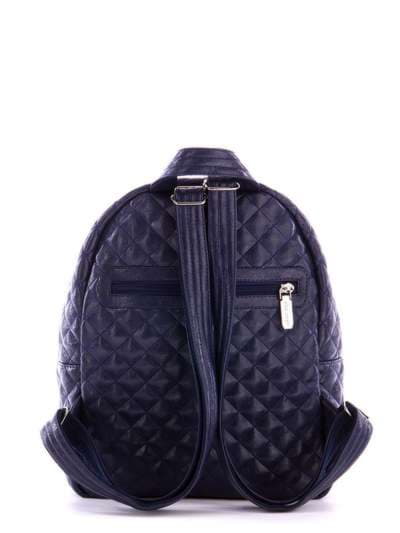 Стильний рюкзак з вышивкою, модель 172652 синій. Зображення товару, вид ззаду.