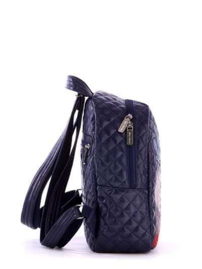 Стильний рюкзак з вышивкою, модель 172652 синій. Зображення товару, вид додатковий.