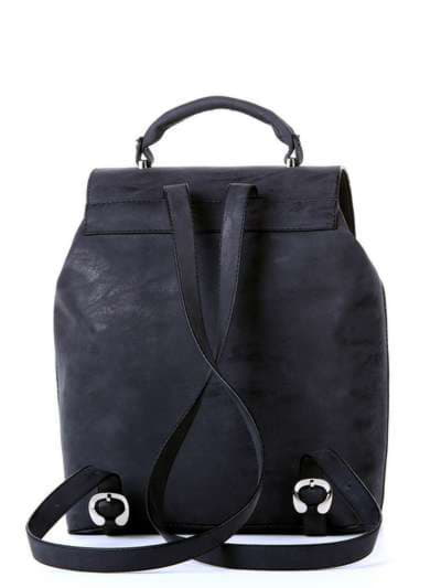 Стильний рюкзак, модель 172731 чорний. Зображення товару, вид ззаду.