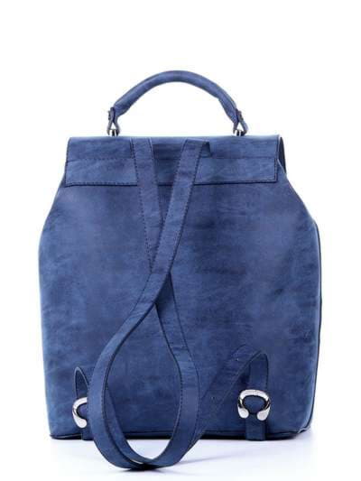 Жіночий рюкзак, модель 172732 синій. Зображення товару, вид ззаду.