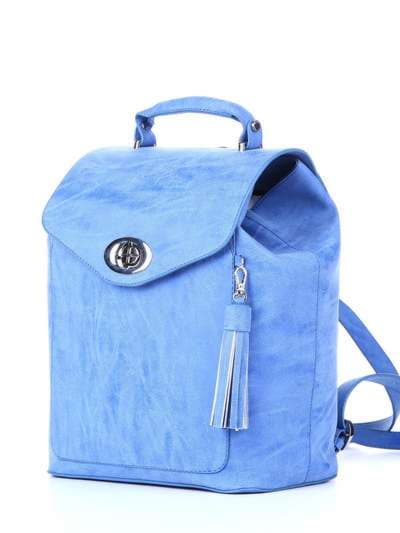 Стильний рюкзак, модель 172735 блакитний. Зображення товару, вид збоку.