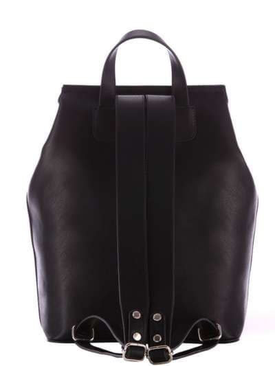 Модний рюкзак з вышивкою, модель 172948 чорний. Зображення товару, вид ззаду.