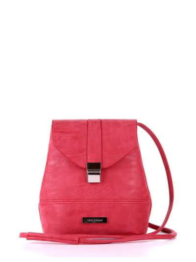 Модний міні-рюкзак, модель 172743 червоний. Зображення товару, вид спереду.