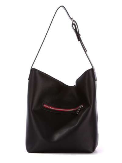 Стильна сумка, модель 172911 чорний. Зображення товару, вид ззаду.