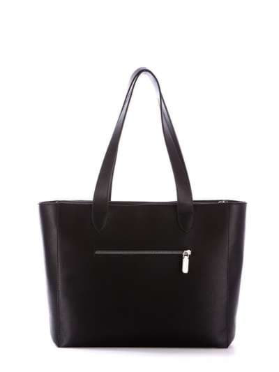 Модна сумка з вышивкою, модель 172938 чорний. Зображення товару, вид ззаду.