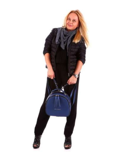 Брендова сумка - рюкзак, модель 172951 синій. Зображення товару, вид збоку.