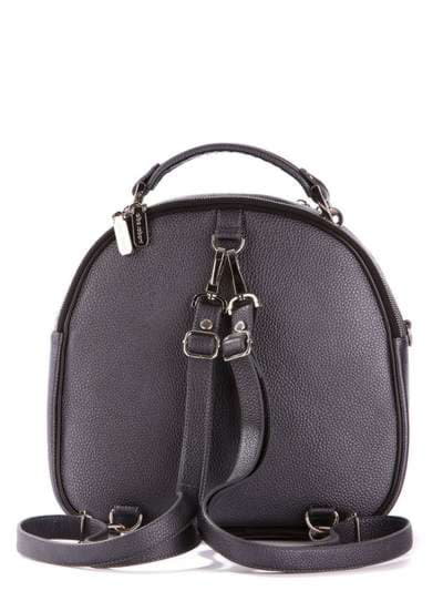 Жіноча сумка - рюкзак, модель 172952 графіт. Зображення товару, вид ззаду.
