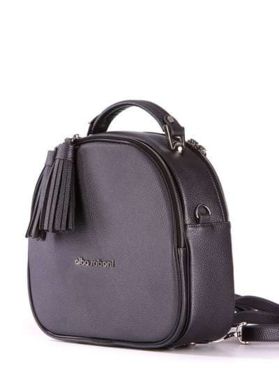 Жіноча сумка - рюкзак, модель 172952 графіт. Зображення товару, вид додатковий.