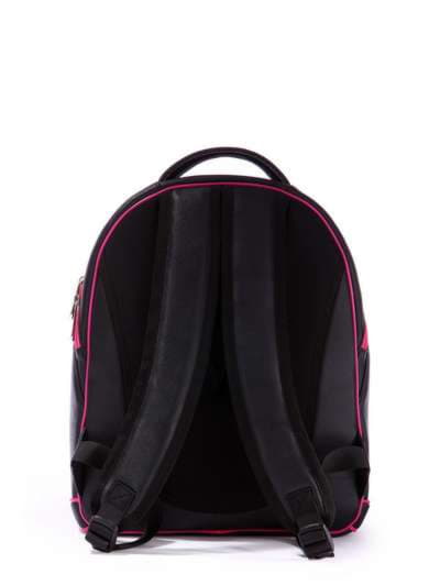 Стильний рюкзак з вышивкою, модель 171304 чорний. Зображення товару, вид додатковий.