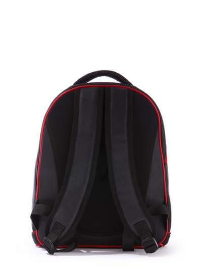 Шкільний рюкзак з вышивкою, модель 171306 чорний. Зображення товару, вид додатковий.