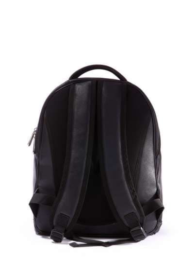 Шкільний рюкзак з вышивкою, модель 171309 чорний. Зображення товару, вид додатковий.