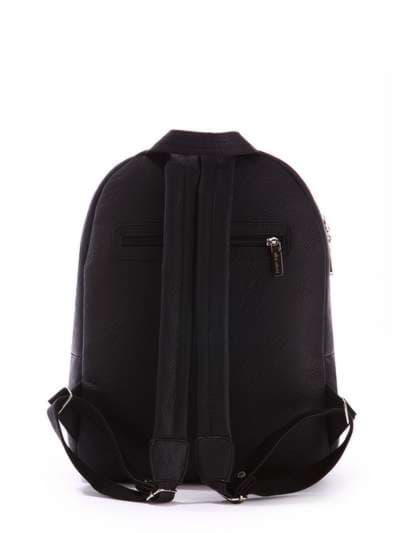 Брендовий рюкзак з вышивкою, модель 171312 чорний. Зображення товару, вид додатковий.