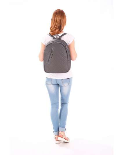 Жіночий рюкзак, модель 171344 сірий. Зображення товару, вид додатковий.