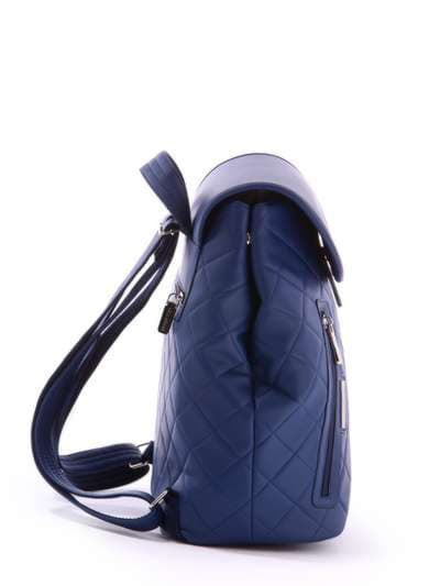 Модний рюкзак, модель 171355 синій. Зображення товару, вид ззаду.