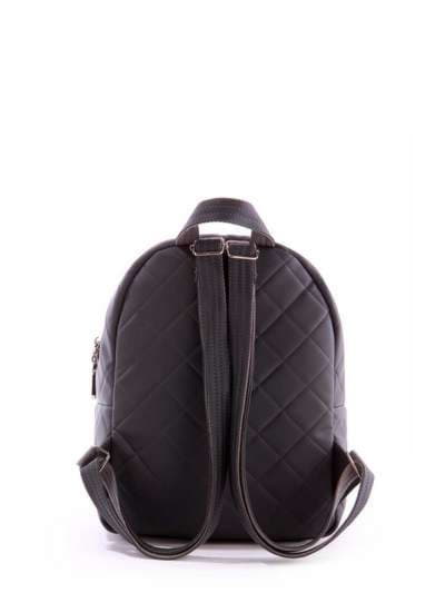 Жіночий рюкзак, модель 171364 сірий. Зображення товару, вид ззаду.