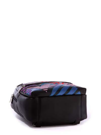 Стильний рюкзак з вышивкою, модель 171371 чорний. Зображення товару, вид додатковий.