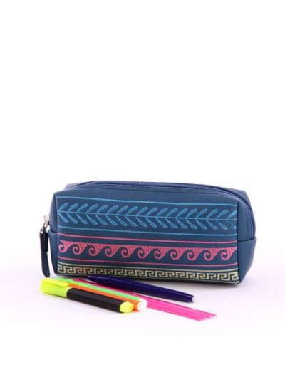 Шкільний рюкзак з вышивкою, модель 171372 синій. Зображення товару, вид додатковий.