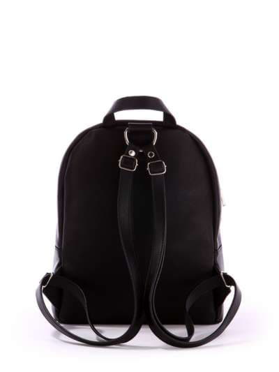 Стильний рюкзак з вышивкою, модель 171381 чорний. Зображення товару, вид додатковий.