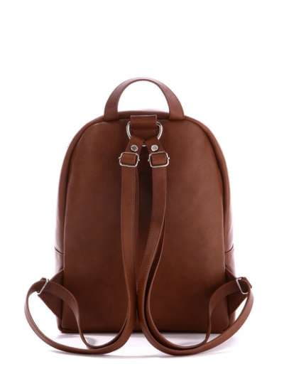 Шкільний рюкзак з вышивкою, модель 171383 коричневий. Зображення товару, вид додатковий.