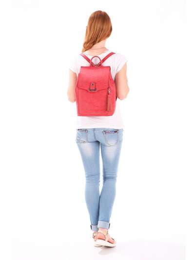 Модний рюкзак, модель 171461 червоний. Зображення товару, вид додатковий.