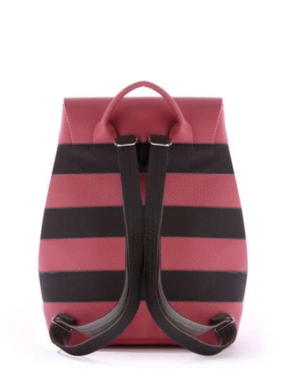 Брендовий рюкзак, модель 171481 рожевий-сірий. Зображення товару, вид ззаду.