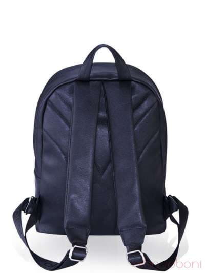 Шкільний рюкзак з вышивкою, модель 161232 чорний. Зображення товару, вид ззаду.