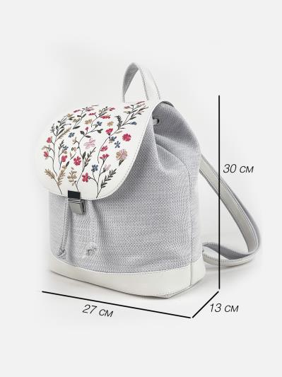 Фото товара: рюкзак 230207 білий-св.сірий. Фото - 10.