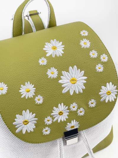 Фото товара: рюкзак 230208 фісташковий-св.сірий. Фото - 4.