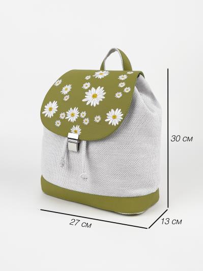 Фото товара: рюкзак 230208 фісташковий-св.сірий. Фото - 8.