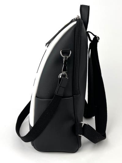 Фото товара: рюкзак 240111 чорно-білий. Фото - 3.
