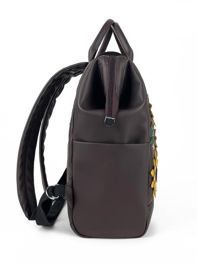 Фото товара: яскравий дует - рюкзак та шопер 250319 коричневий. Фото - 3.