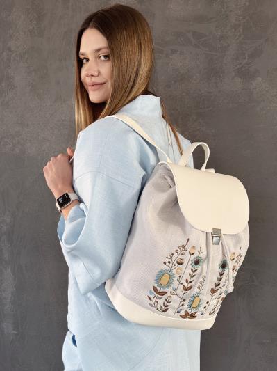 Фото товара: рюкзак з відділенням для ноутбука 260361 білий-св.сірий. Фото - 1.