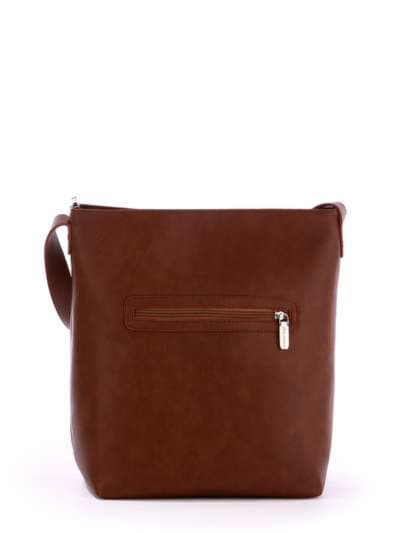 Брендова сумка з вышивкою, модель 171393 коричневий. Зображення товару, вид додатковий.
