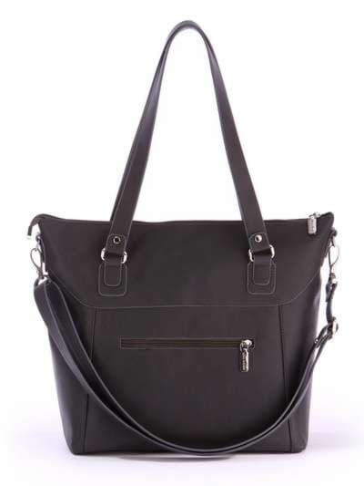 Модна сумка, модель 171433 темно-сірий. Зображення товару, вид ззаду.