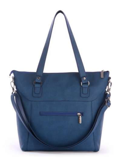 Шкільна сумка, модель 171435 синій. Зображення товару, вид ззаду.