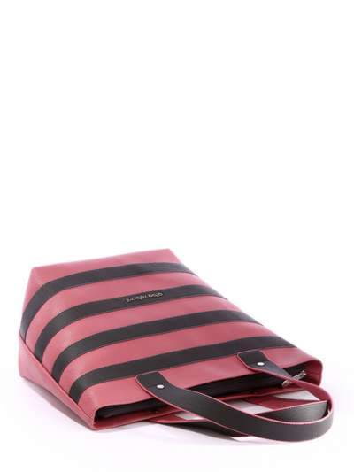 Шкільна сумка, модель 171471 рожевий-сірий. Зображення товару, вид ззаду.