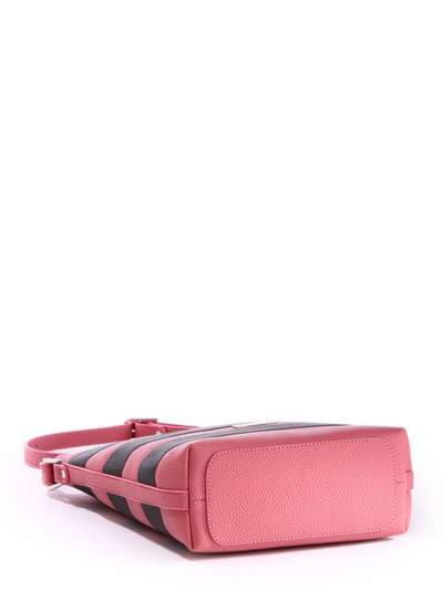 Молодіжна сумка, модель 171491 рожевий-сірий. Зображення товару, вид додатковий.