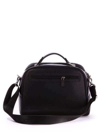Стильна молодіжна сумка з вышивкою, модель 171322 чорний. Зображення товару, вид додатковий.