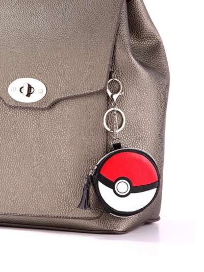 Модний брелок міні сумочка pokemon elf чорний. Зображення товару, вид 2