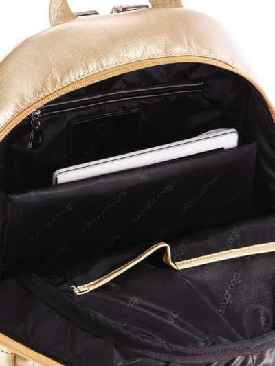 Жіночий рюкзак, модель 162070 золото. Зображення товару, вид додатковий.