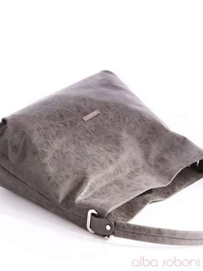 Модна сумка, модель 162054 сірий. Зображення товару, вид додатковий.