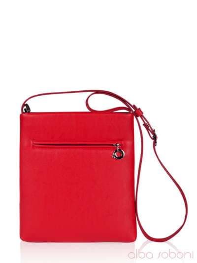 Стильна дитяча сумочка з вышивкою, модель 0093 червоний. Зображення товару, вид ззаду.