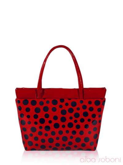 Стильна дитяча сумочка з вышивкою, модель 0183 червоний. Зображення товару, вид ззаду.